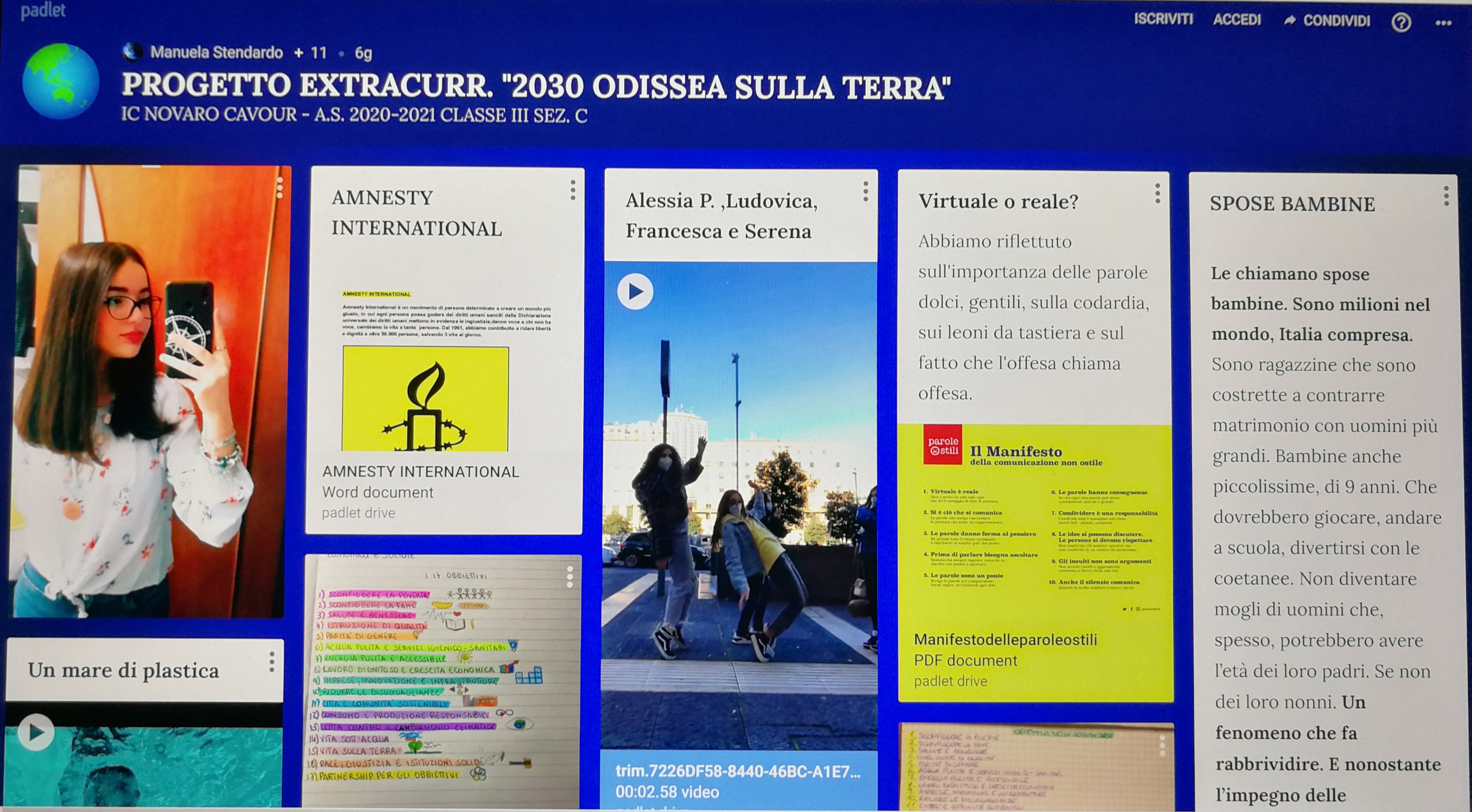 padlet odissea sulla terra
